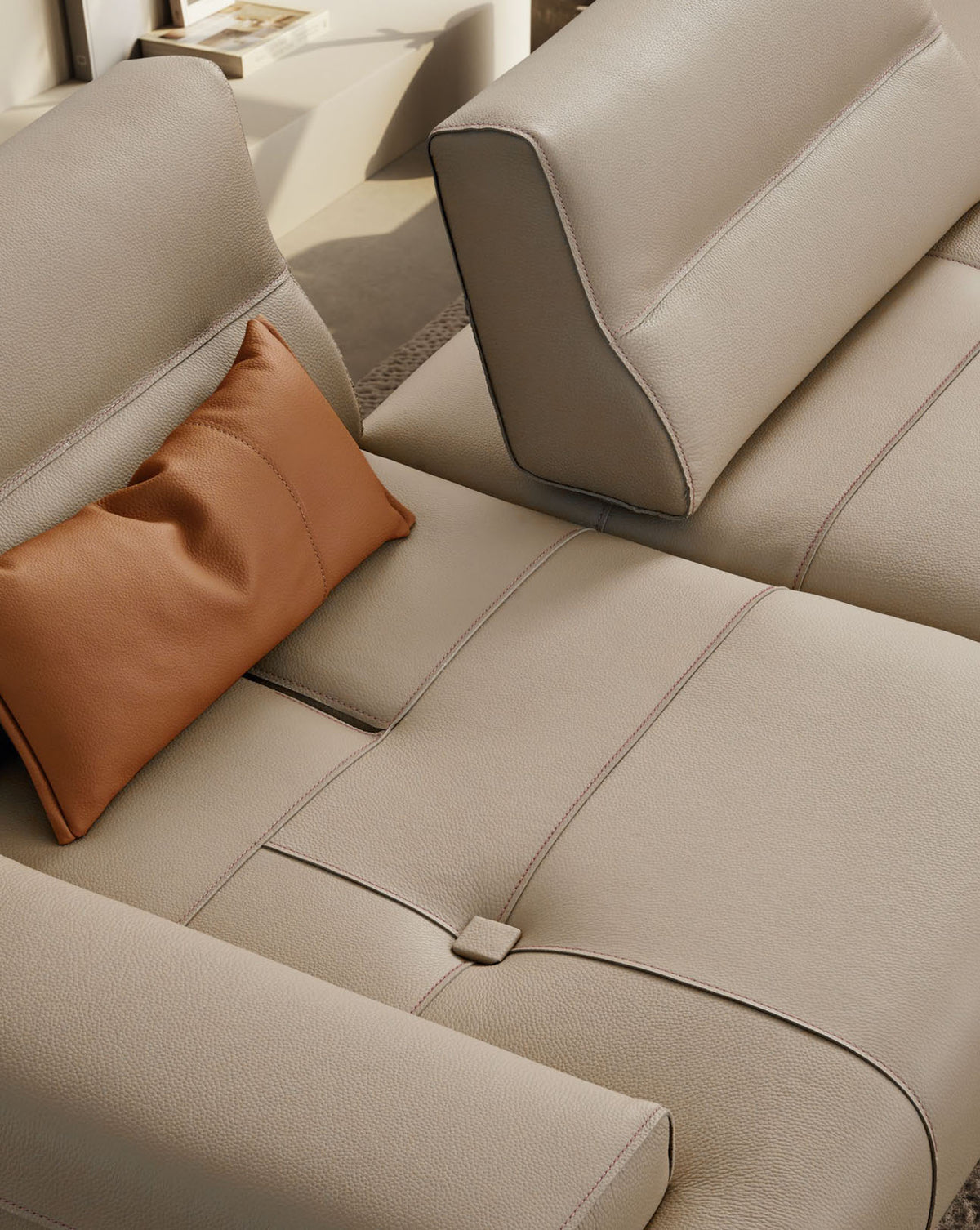 Smart Modular Leather Sectional - Gamma Arredamenti
