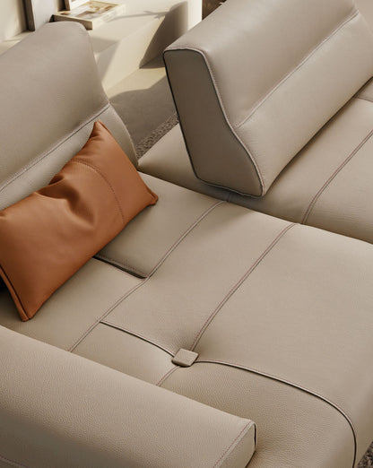 Smart Modular Leather Sectional - Gamma Arredamenti