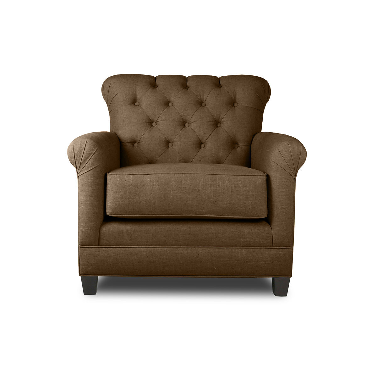 La Jolla Tufted Linen Chair