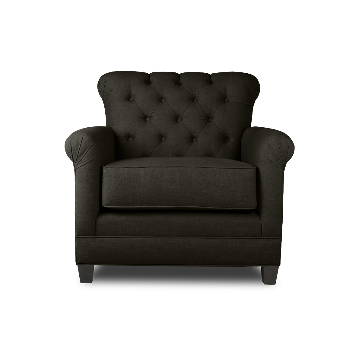La Jolla Tufted Linen Chair
