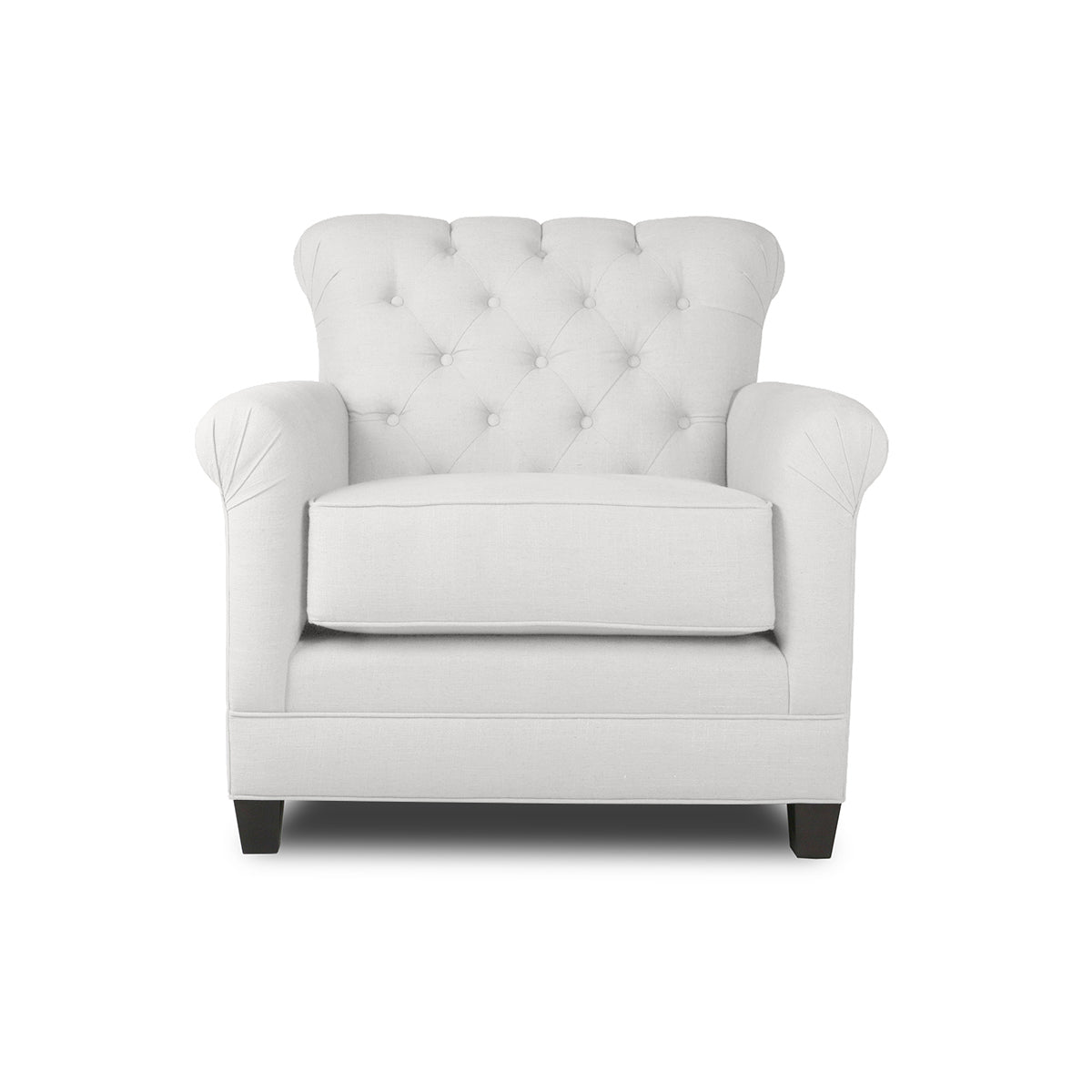 La Jolla Tufted Linen Chair