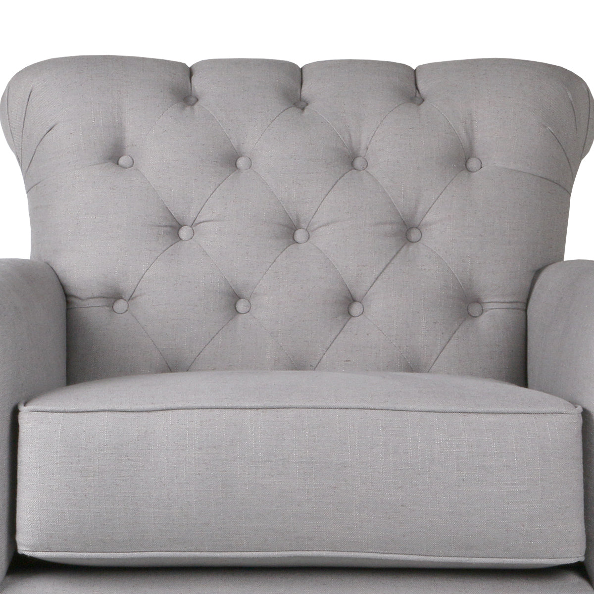 La Jolla Tufted Linen Chair