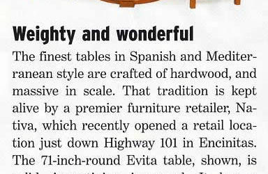 Orange County Home Magazine – Weighty and Wonderful