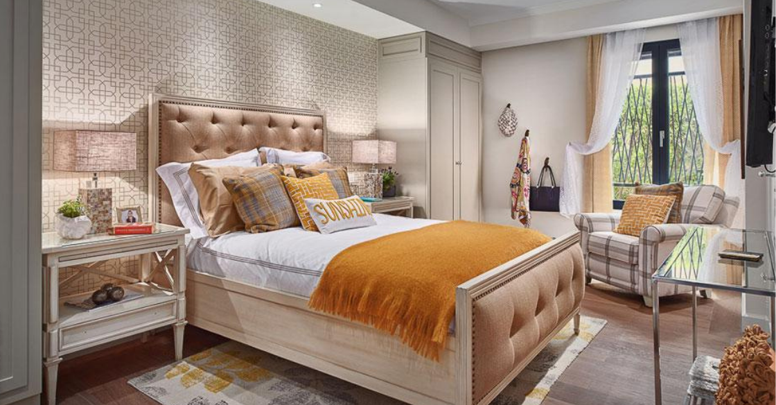 Les Oliviers bedroom designed by Nativa