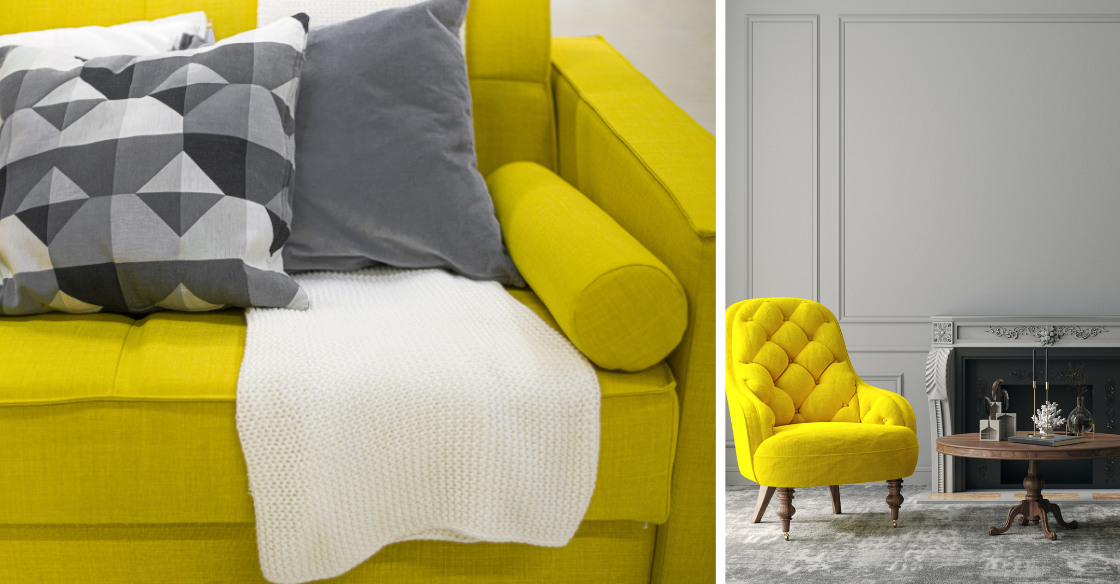 Light Gray and Illuminating yellow