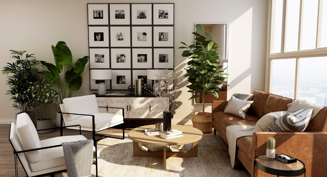 Scandinavian inspired living room