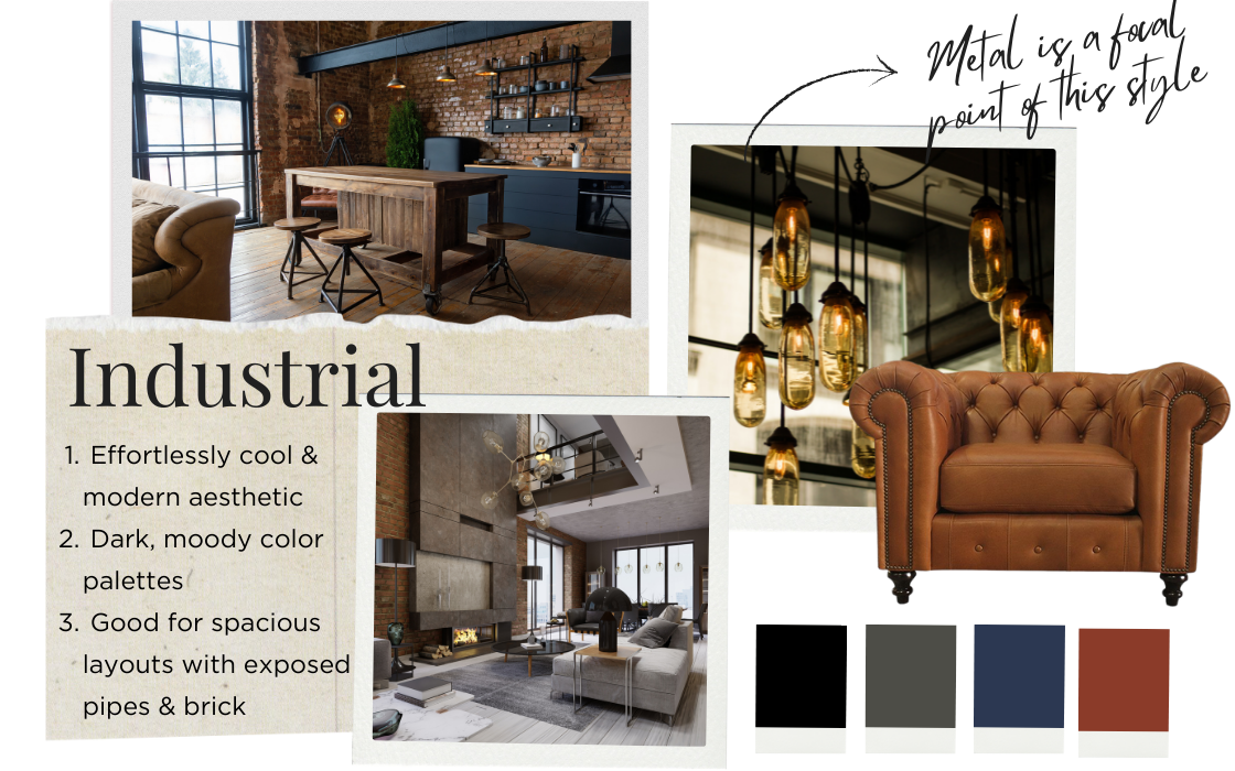 Industrial interior design style ideas
