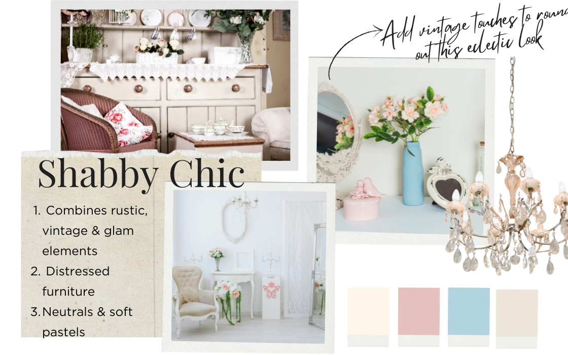 INTERIOR DESIGN STYLES EXPLAINED - SHABBY CHIC