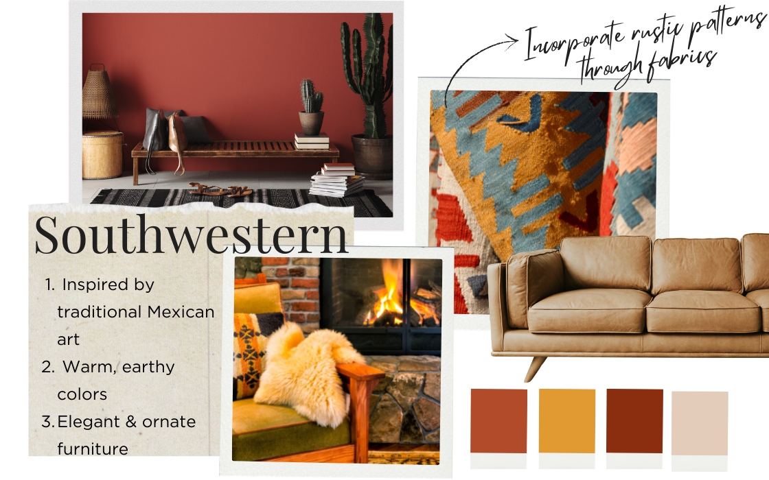 Southwestern interior design style ideas