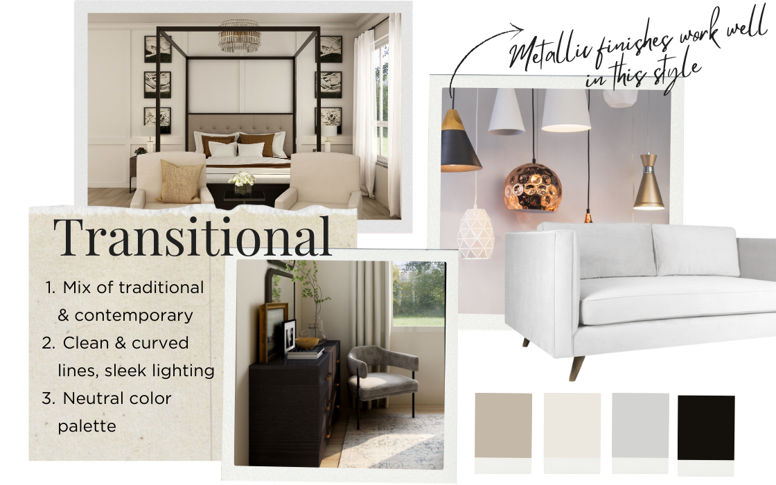 Transitional interior design style ideas 